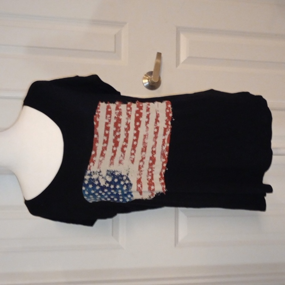 NWT American flag t-shirt, 4th of July shirt, M